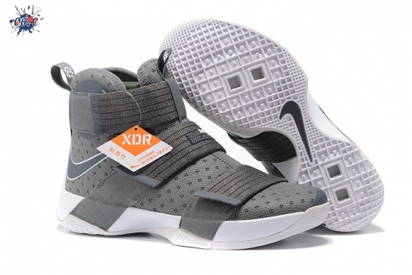 Meilleures Nike Lebron Soldier X 10 Gris Blanc