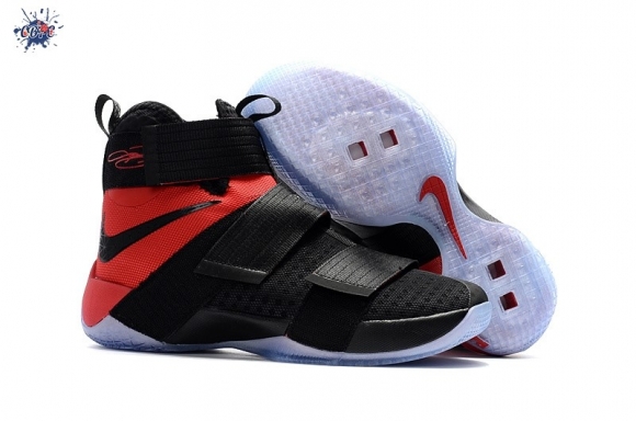 Meilleures Nike Lebron Soldier X 10 "Sfg" Noir Rouge