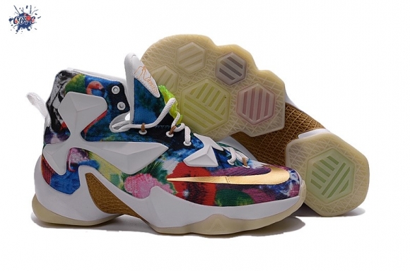 Meilleures Nike Lebron XIII 13 "25K" Qs Blanc Multicolore