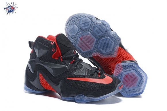 Meilleures Nike Lebron XIII 13 Noir Rouge Noir