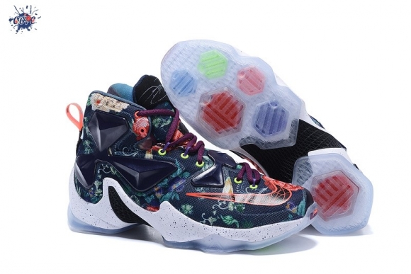 Meilleures Nike Lebron XIII 13 Noir Vert Rouge