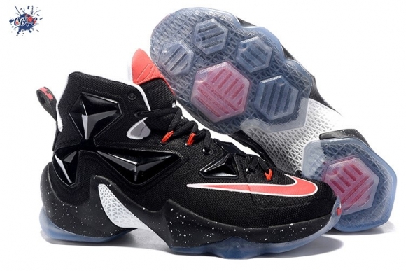 Meilleures Nike Lebron XIII 13 Rouge Noir Blanc