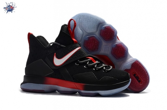 Meilleures Nike Lebron XIV 14 Noir Rouge Argent