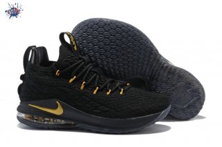 Meilleures Nike Lebron XV 15 Low Noir Or