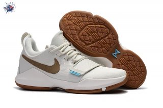 Meilleures Nike PG 1 Blanc Marron