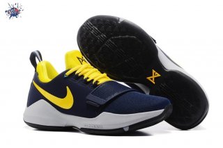 Meilleures Nike PG 1 Marine Jaune Blanc