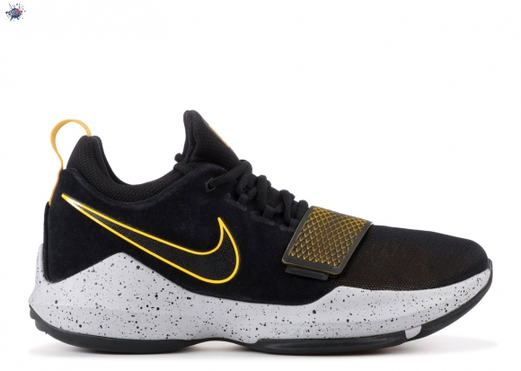 Meilleures Nike PG 1 Noir Jaune (878627-006)