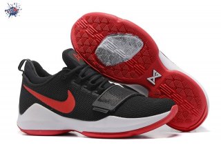 Meilleures Nike PG 1 Noir Rouge Blanc