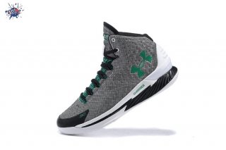 Meilleures Under Armour Curry 1 Gris Vert