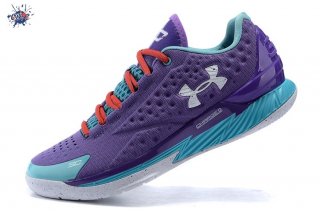 Meilleures Under Armour Curry 1 Low Pourpre Bleu Rouge