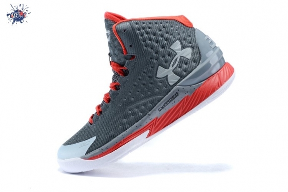 Meilleures Under Armour Curry 1 "Underdog" Gris Rouge