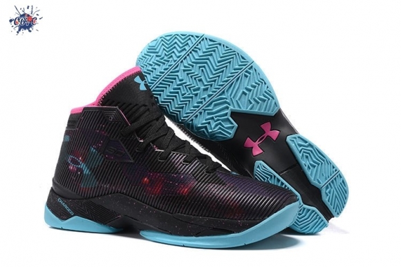 Meilleures Under Armour Curry 2.5 "Miami" Noir Bleu Rose