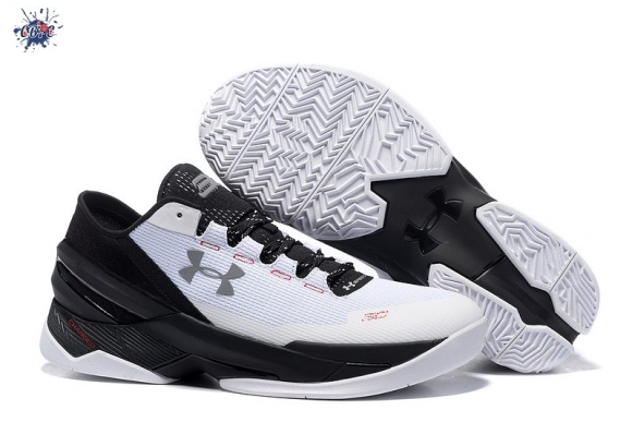 Meilleures Under Armour Curry 2 Low Blanc Noir