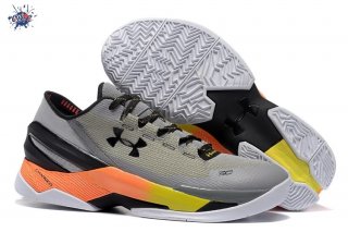 Meilleures Under Armour Curry 2 Low Gris Orange