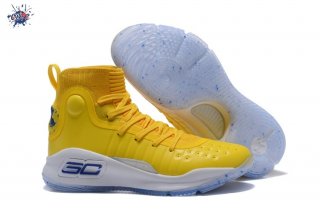 Meilleures Under Armour Curry 4 Jaune Blanc Bleu