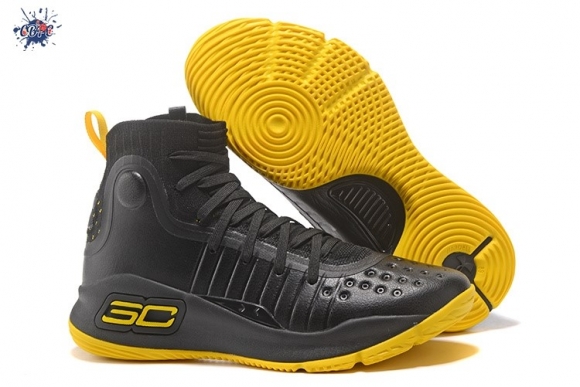 Meilleures Under Armour Curry 4 Noir Jaune