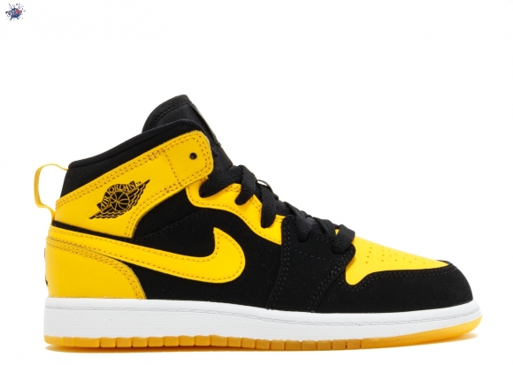 Meilleures Air Jordan 1 Mid (BP) Jaune (640734-035)