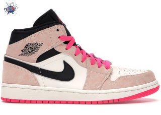 Meilleures Air Jordan 1 Mid Rose (852542-801)