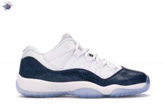 Meilleures Air Jordan 11 Retro Low (GS) Snake 2019 Marina Militare (CD6847-102)