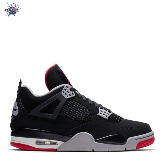 Meilleures Air Jordan 4 Og Allevato Noir Gris Rouge (308497-060)