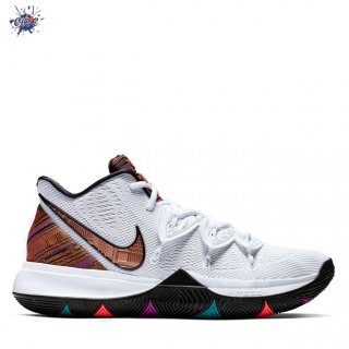 Meilleures Nike Kyrie V 5 "BHM" Black History Month Bianco Métallique (BQ6237-100)