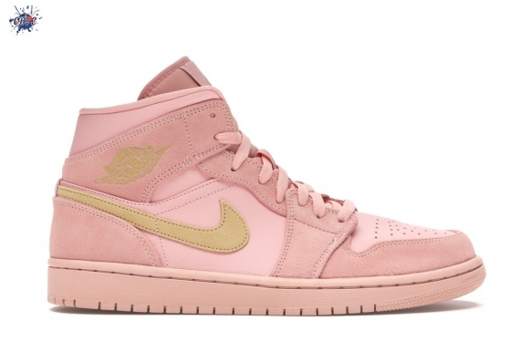 Meilleures Air Jordan 1 Mid Corail Or (852542-600)