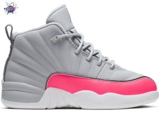 Meilleures Air Jordan 12 Retro (PS) Gris Rose (510816-060)