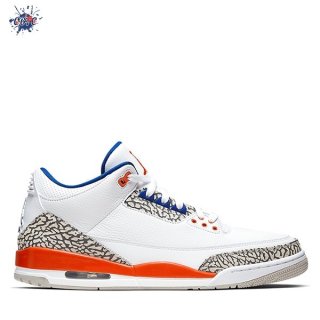 Meilleures Air Jordan 3 "Knicks" Blanc (136064-148)