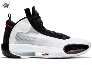 Meilleures Air Jordan 34 Blanc Noir Rouge (AR3240-100)