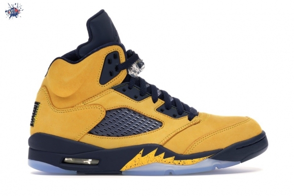 Meilleures Air Jordan 5 Retro "Michigan" (2019) Jaune (CQ9541-704)