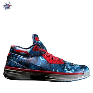 Meilleures Li Ning Way Of Wade 2 Bleu Camo (ABAH017-12)