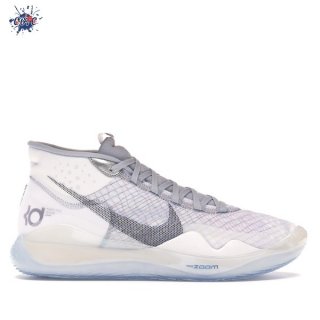 Meilleures Nike KD XII 12 Blanc Gris (CK1195-101)