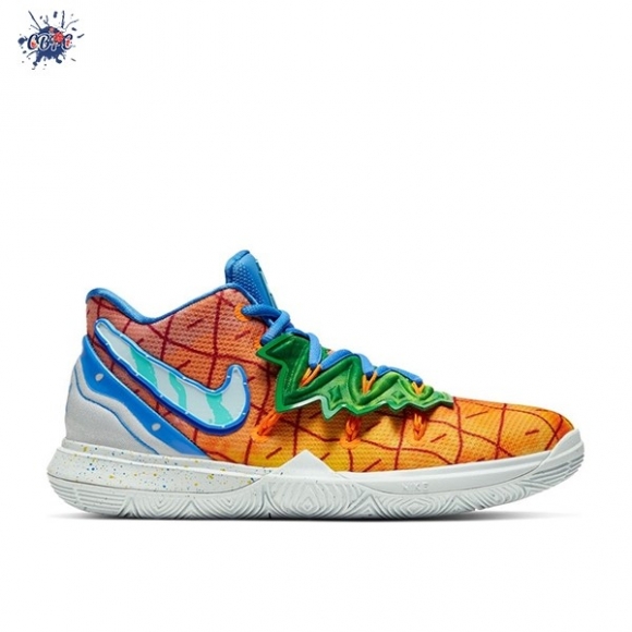 Meilleures Nike Kyrie Irving V 5 (GS) "Spongebob Pineapple House" Orange (CJ7227-800)