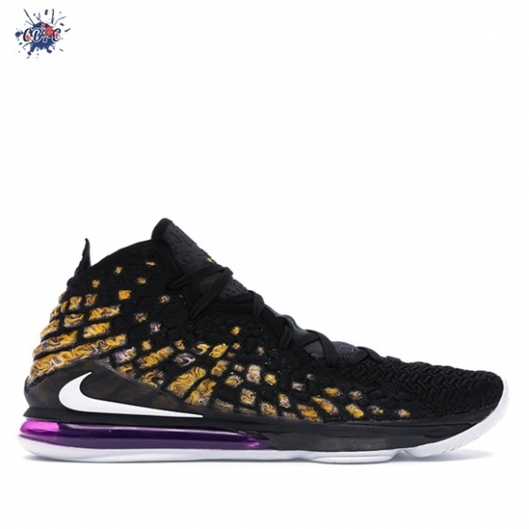 Meilleures Nike Lebron XVII 17 "Lakers" Noir (BQ3177-004/BQ3178-004)