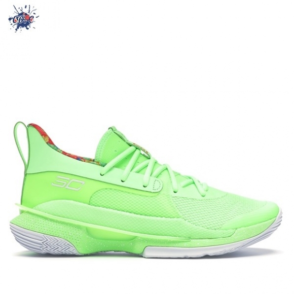 Meilleures Under Armour Curry 7 "Sour Patch Kids" Fluorescent Vert (3021258-302)