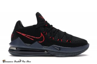 Nike Lebron 17 "Low Noir" Rouge Sombre Gris (CD5007-001)