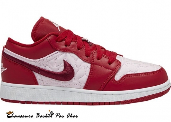 Air Jordan 1 Low Se "Rouge Quilt" (Gs) Rose Rouge (DB3621-600)