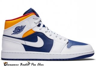 Air Jordan 1 Mid Royal Bleu Laser Orange (554724-131)