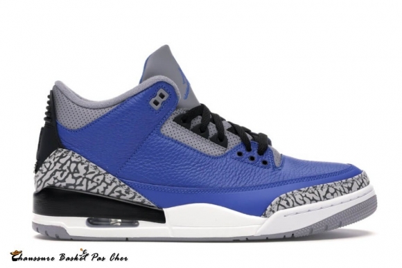 Air Jordan 3 Retro "Université Royal" Ciment (CT8532-400)