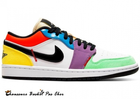 Jordan 1 Low Se Multi Couleur (W) Noir Orange (CZ3572-104)