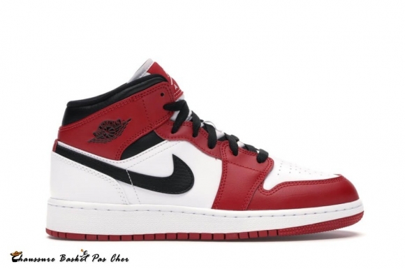 Jordan 1 Mid "Chicago" 2020 (Gs) Rouge Noir (554275-173/554725-173)