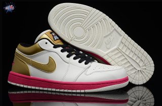 Meilleures Air Jordan 1 Blanc Or Rose