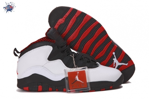 Meilleures Air Jordan 10 Blanc Gris Rouge