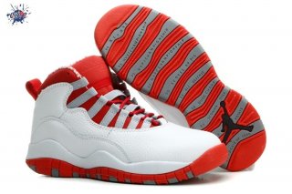 Meilleures Air Jordan 10 Blanc Rouge