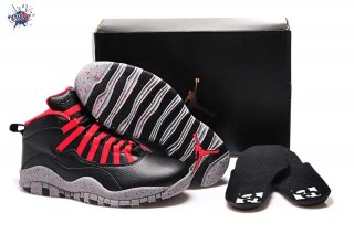 Meilleures Air Jordan 10 Rouge Noir Gris