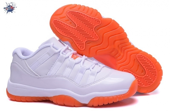 Meilleures Air Jordan 11 Blanc Orange