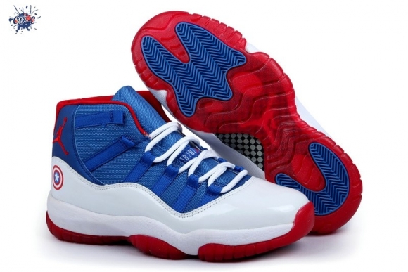 Meilleures Air Jordan 11 Rouge Bleu