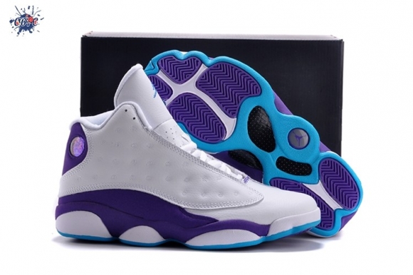 Meilleures Air Jordan 13 Blanc Pourpre