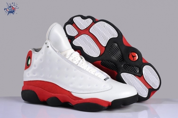 Meilleures Air Jordan 13 Blanc Rouge Noir Vert