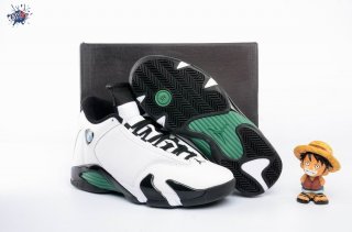 Meilleures Air Jordan 14 Blanc Noir Vert